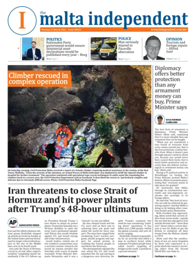 Cover of Malta Independent