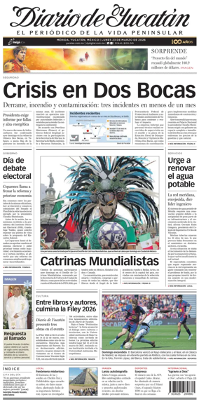 Cover of Diario de Yucatan
