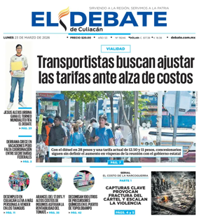 Cover of El Debate de Culiacan