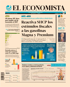 Cover of El Economista (Mexico)