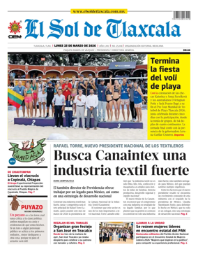 Cover of El Sol de Tlaxcala