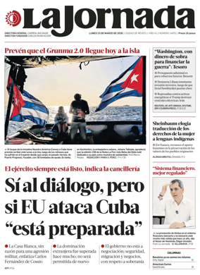 Cover of La Jornada