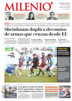 Cover of Milenio Tamaulipas