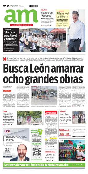 Cover of Periodico AM (Leon)