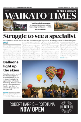 Cover of Waikato Times