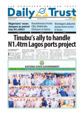 Cover of Daily Trust