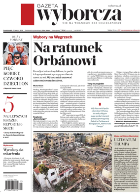 Cover of Gazeta Wyborcza