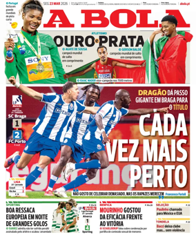 Cover of A BOLA (Portuguese)