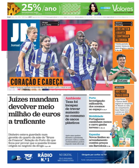 Cover of Jornal de Noticias