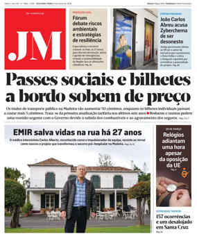 Cover of Jornal Madeira