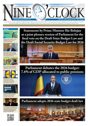 Cover of Nine o clock (Romania) Daily