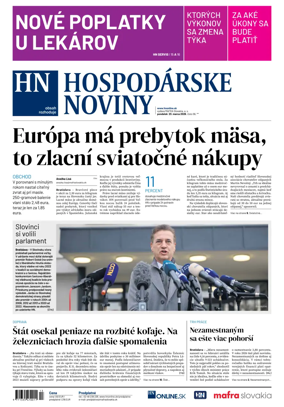 Cover of Hospodarske noviny