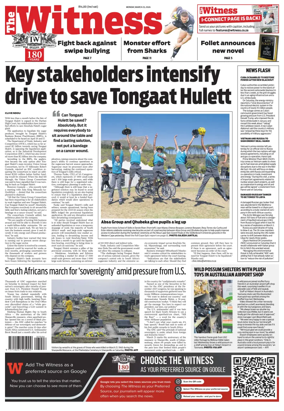 Cover of The Witness (South Africa)