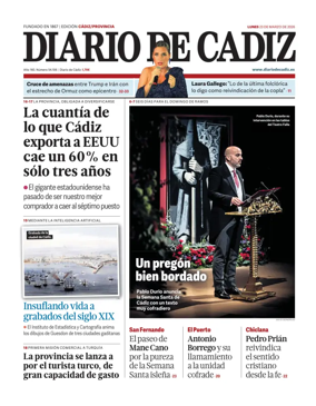 Cover of Diario de Cadiz