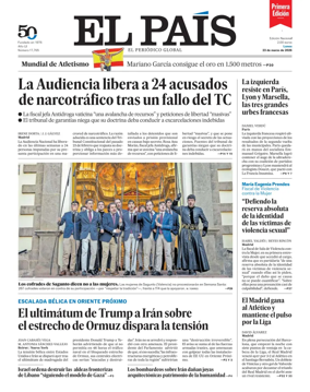 Cover of EL PAIS primera edicion
