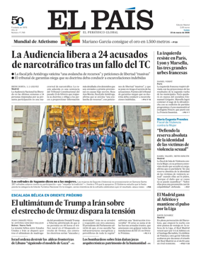 Cover of El Pais Madrid