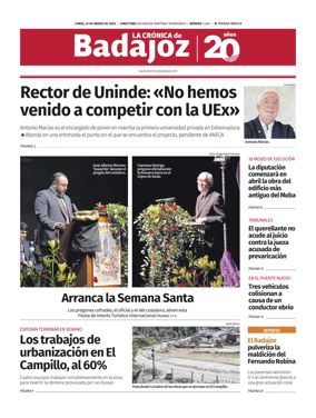 Cover of La Cronica de Badajoz BE