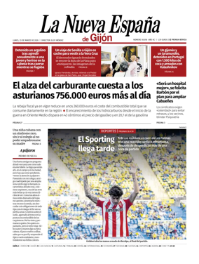 Cover of La Nueva Espana (Gijon)