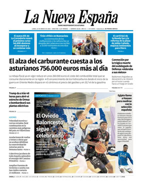 Cover of La Nueva Espana (Oviedo)