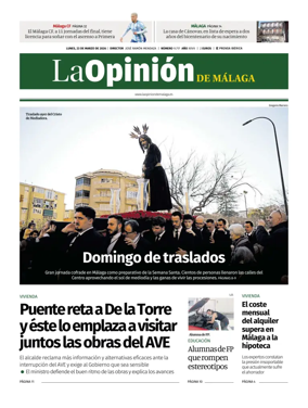 Cover of La Opinion de Malaga