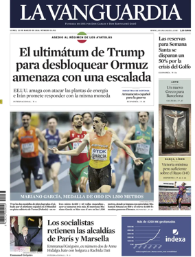 Cover of La Vanguardia (1st Edition)
