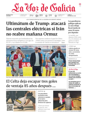 Cover of La Voz de Galicia (Vigo)