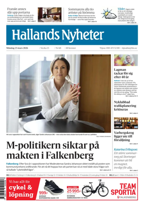 Cover of Hallands Nyheter