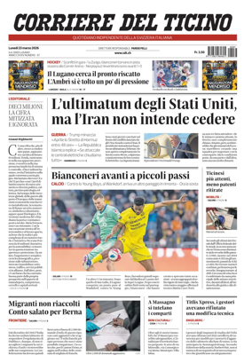 Cover of Corriere del Ticino