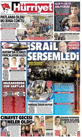 Cover of Hurriyet