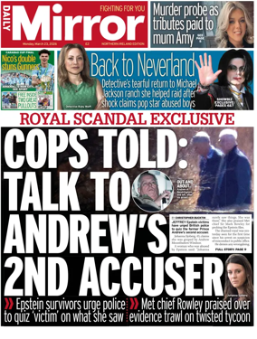 Cover of Daily Mirror (Northern Ireland)