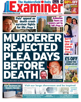 Cover of Huddersfield Daily Examiner