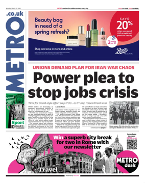 Cover of Metro (UK)