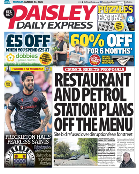 Cover of Paisley Daily Express