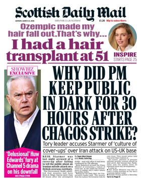 Cover of Scottish Daily Mail