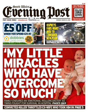 Cover of South Wales Evening Post