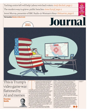 Cover of The Guardian e-paper Journal