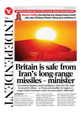 Cover of The Independent