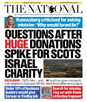 Cover of The National (Scotland)