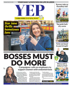 Cover of Yorkshire Evening Post