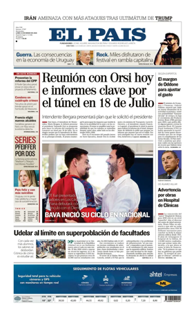 Cover of El Pais (Uruguay)