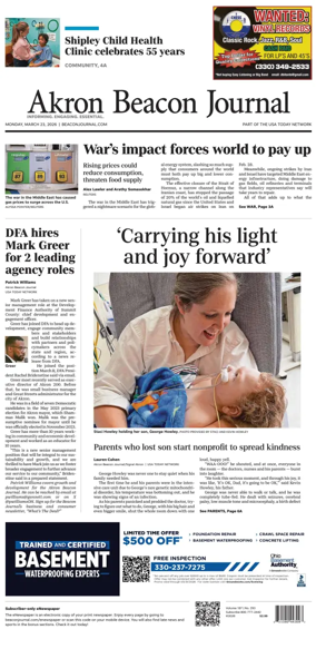 Cover of Akron Beacon Journal