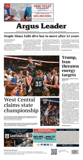 Cover of Argus Leader