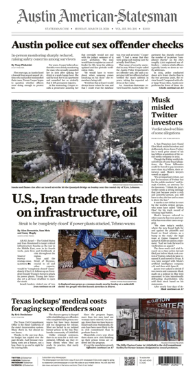 Cover of Austin American-Statesman