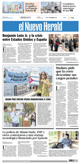 Cover of El Nuevo Herald