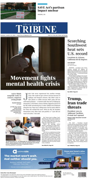 Cover of Great Falls Tribune