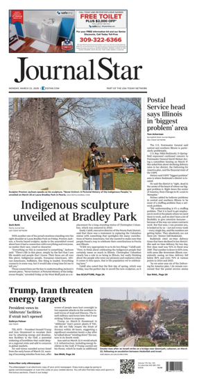 Cover of Journal Star (Peoria)