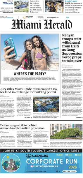 Cover of Miami Herald