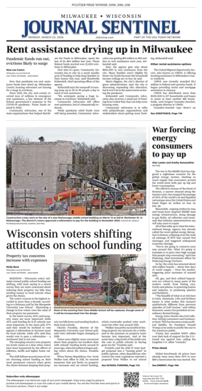 Cover of Milwaukee Journal Sentinel