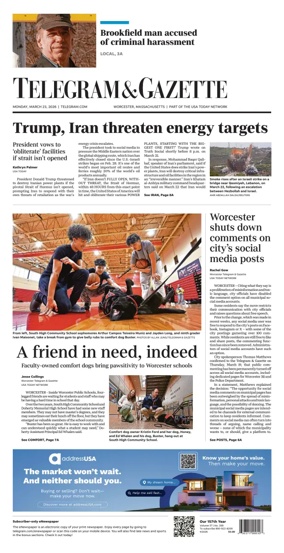 Cover of Telegram & Gazette