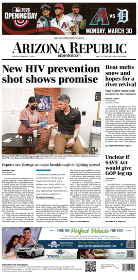 Cover of The Arizona Republic